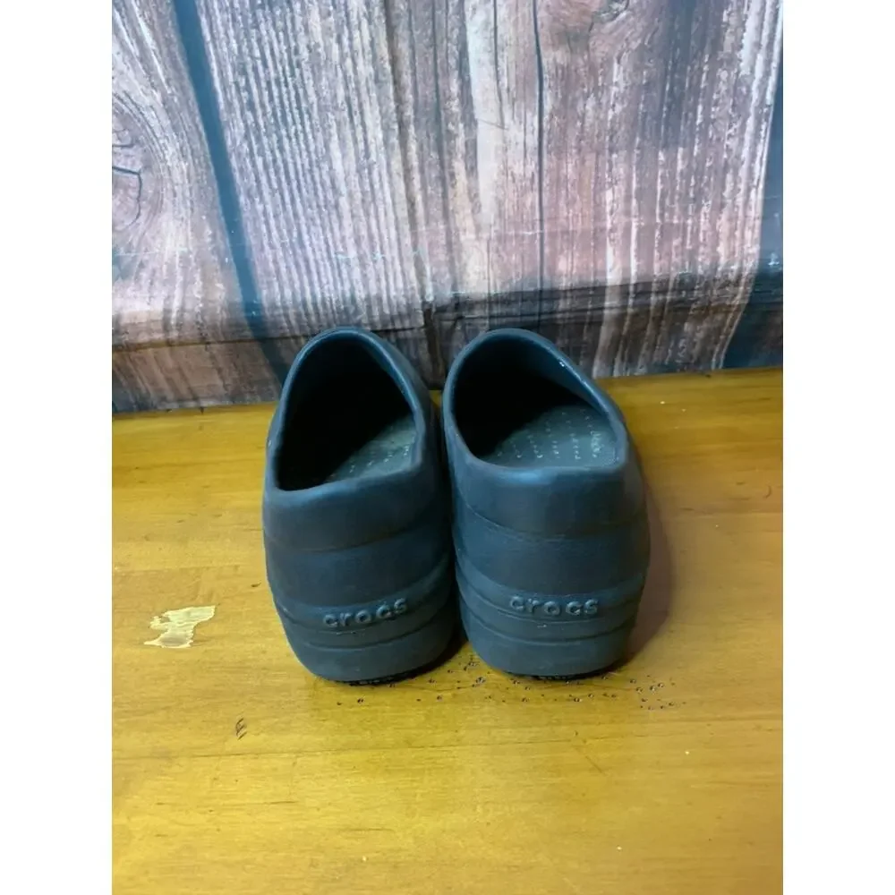 Crocs Women's Slip Resistant Work Clogs‎ Black Size 6